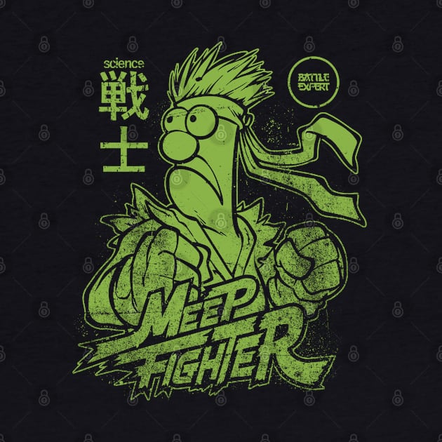 Beaker Meep Japanese Style Green by Botak Solid Art